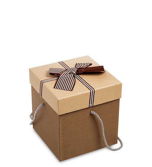 Коробка подарочная Куб цв.коричн./беж. WG-21/1-A 113-301224