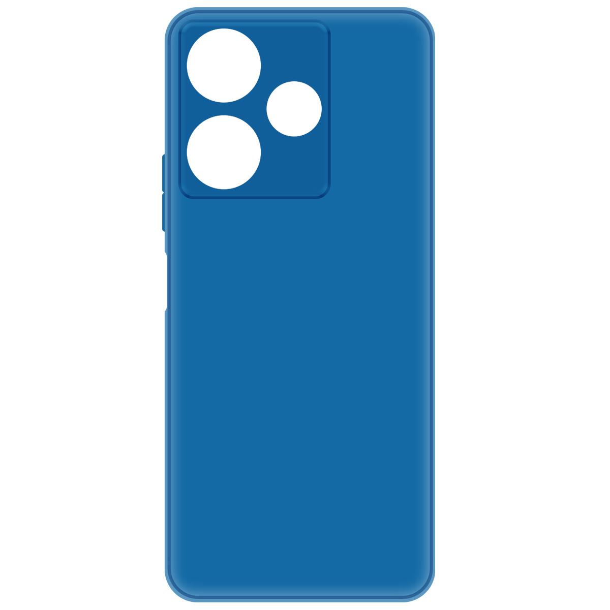 

Чехол-накладка Krutoff Silicone Case для Xiaomi Redmi 13 синий