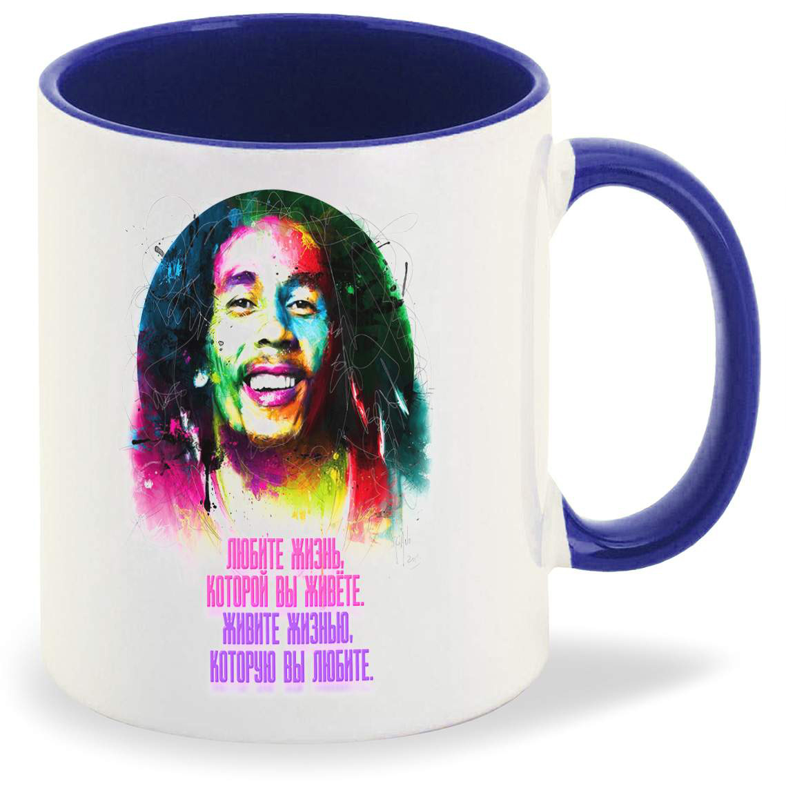 Кружка CoolPodarok Легенда Bob Marley