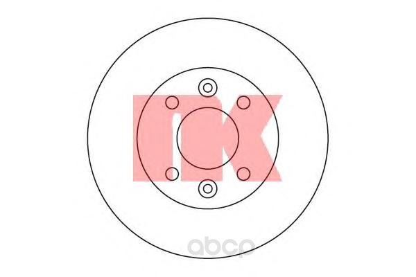 

Тормозной диск Nk передний 203909