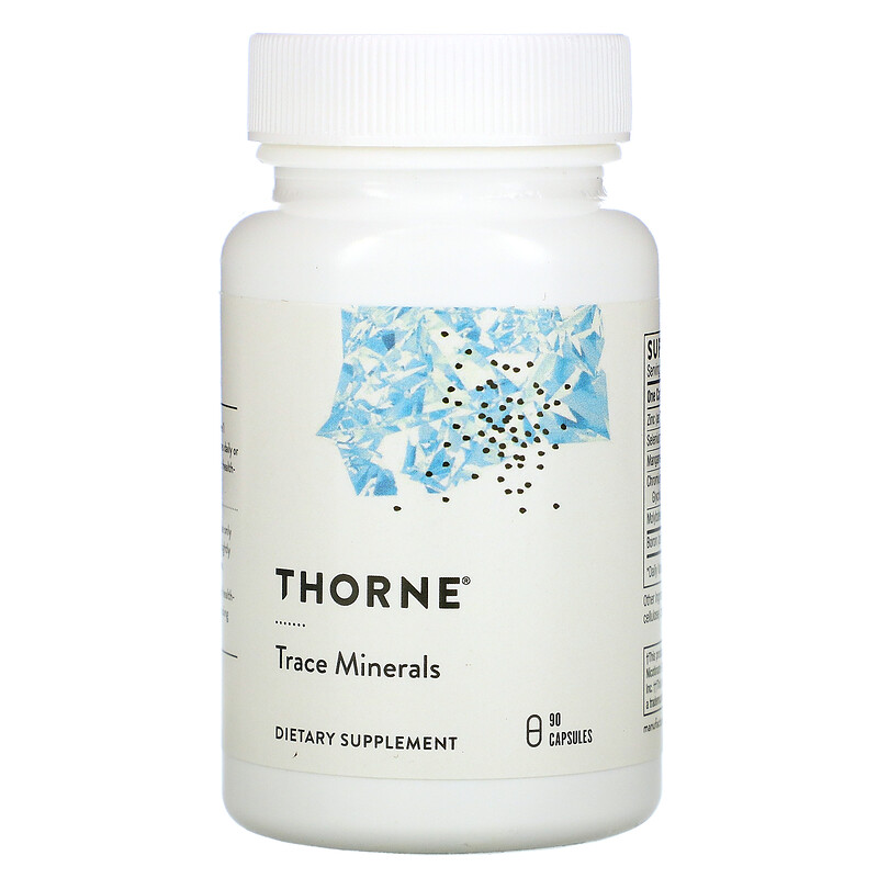 Trace Minerals, Микроэлементы  Thorne Research капсулы 90 шт.