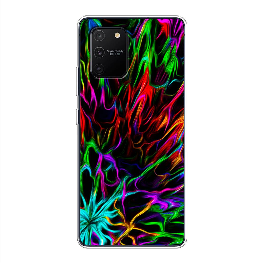 

Чехол на Samsung Galaxy A91 "Разноцветные разводы", Голубой;зеленый;оранжевый, 29950-3