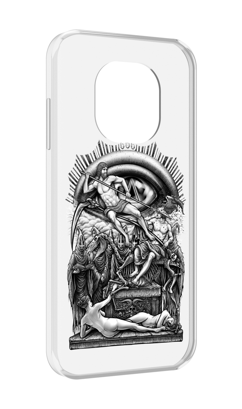 

Чехол MyPads оракул черно белый для Blackview BL8800 / BL8800 Pro, Прозрачный, Tocco