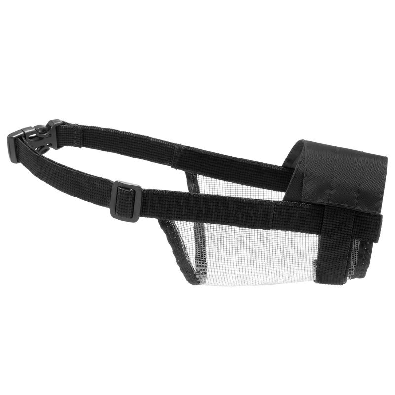 

Намордник для собак Collar Dog Extremе регулируемый с сеткой, нейлон, черный, №1