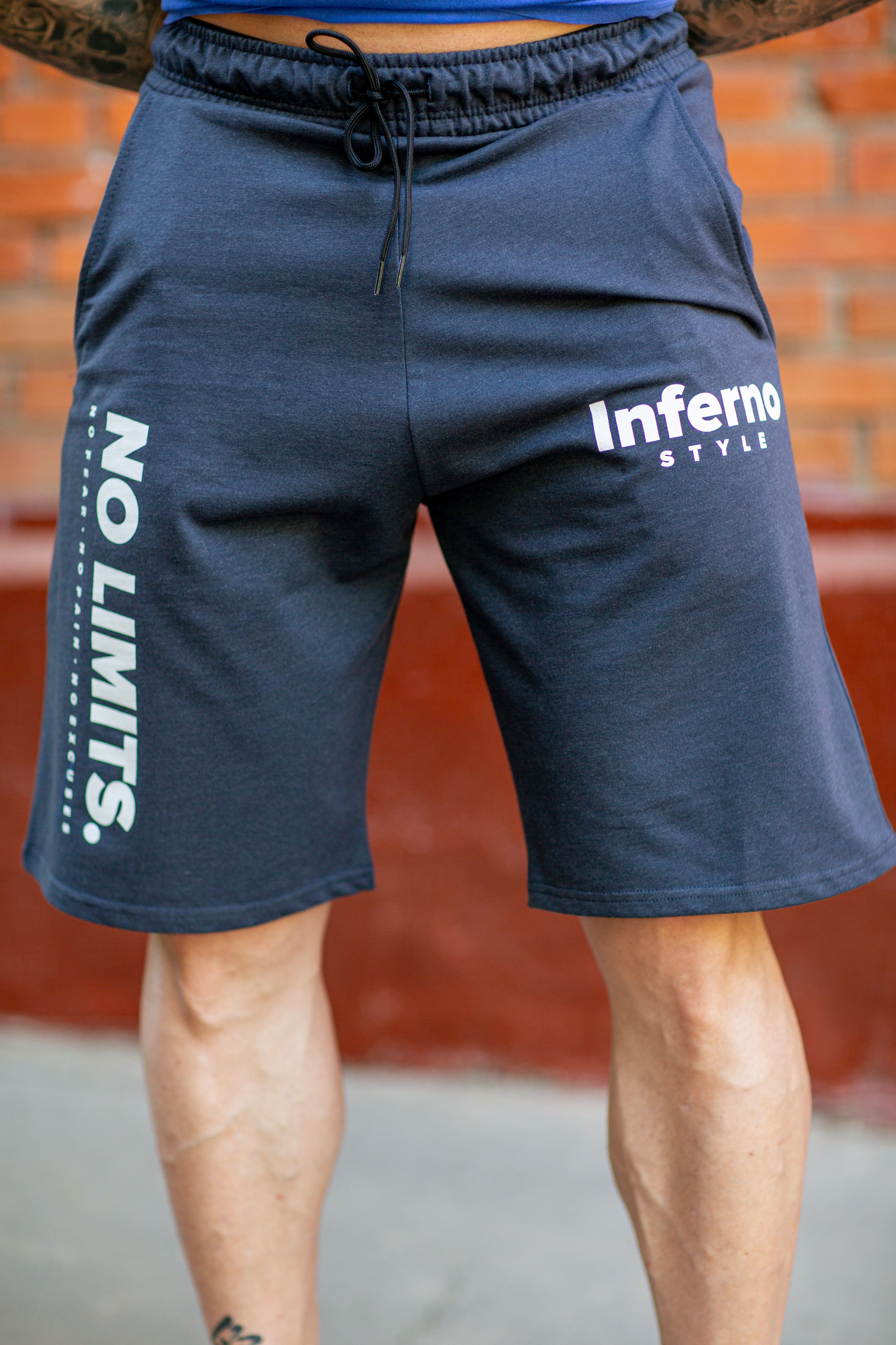 

Спортивные шорты мужские INFERNO style Ш-001-003 синие XL, Синий, Ш-001-003