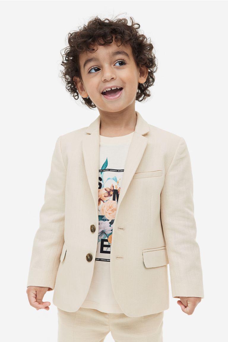 Пиджак детский H&M 1142305, цвет светло-бежевый, размер 104 (доставка из-за рубежа)