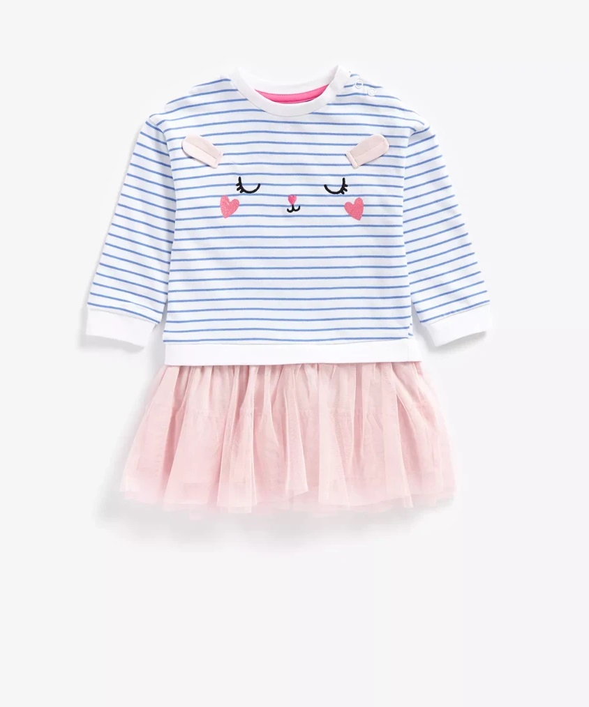 

Платье детское Mothercare MC-BB022, синий, розовый, 98, MC-BB022