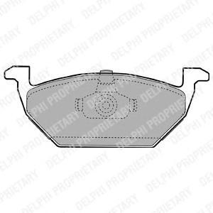 

Тормозные колодки DELPHI дисковые lp1104