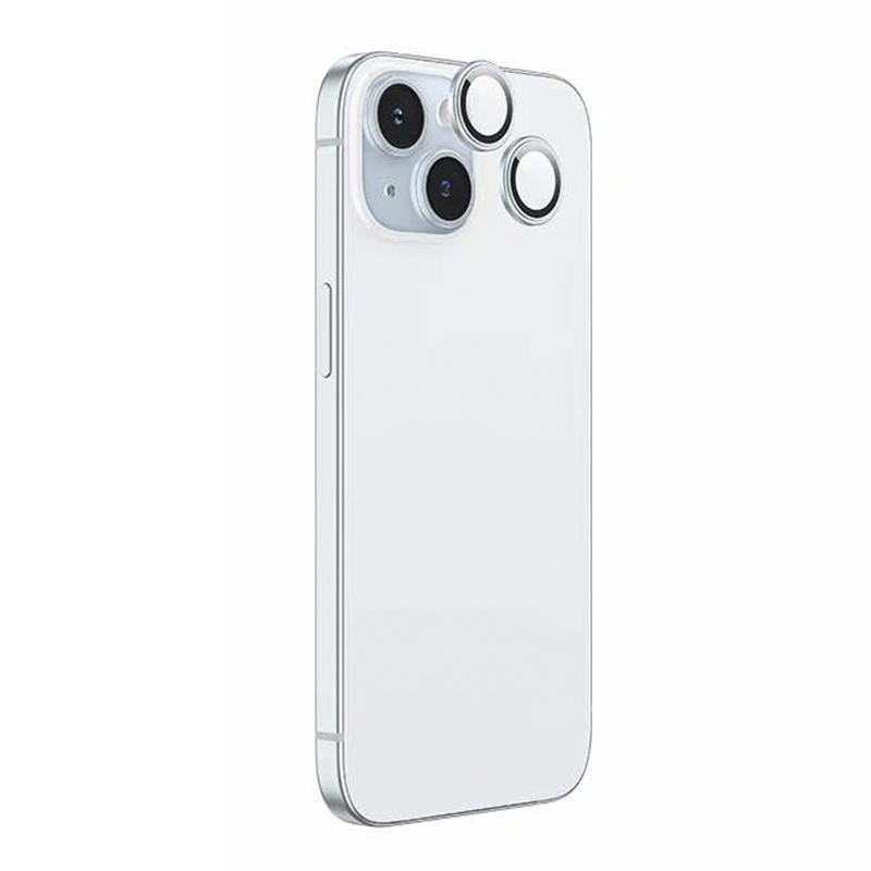 

Защитное стекло для iPhone 15/15 Plus, V13, Hoco, на заднюю камеру, светло-голубой