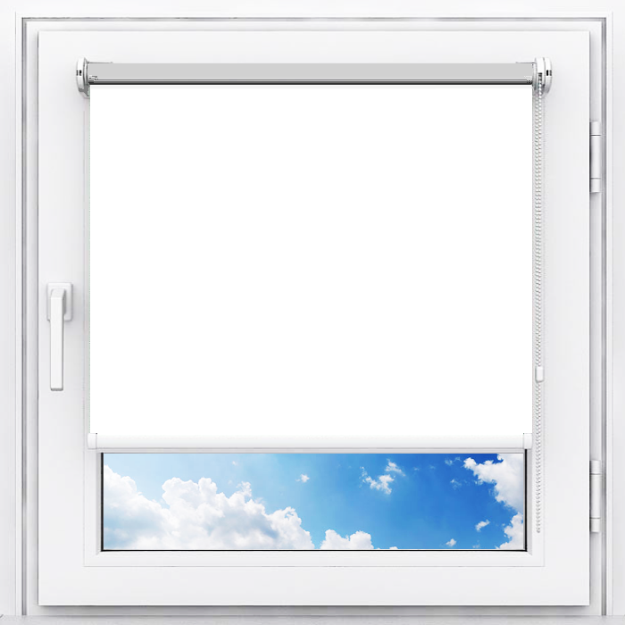 

Рулонные шторы мини Мастер Плюс Натали Блэкаут белый 85х180