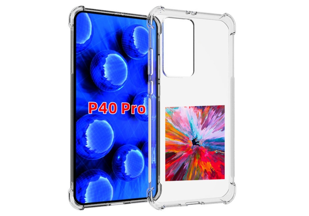 

Чехол MyPads красочный астранавт для Huawei P40 Pro противоударный, Прозрачный, Tocco
