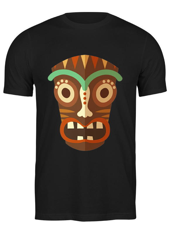 

Футболка мужская Маска тики 2380227 Printio черная 2XL, Маска тики 2380227