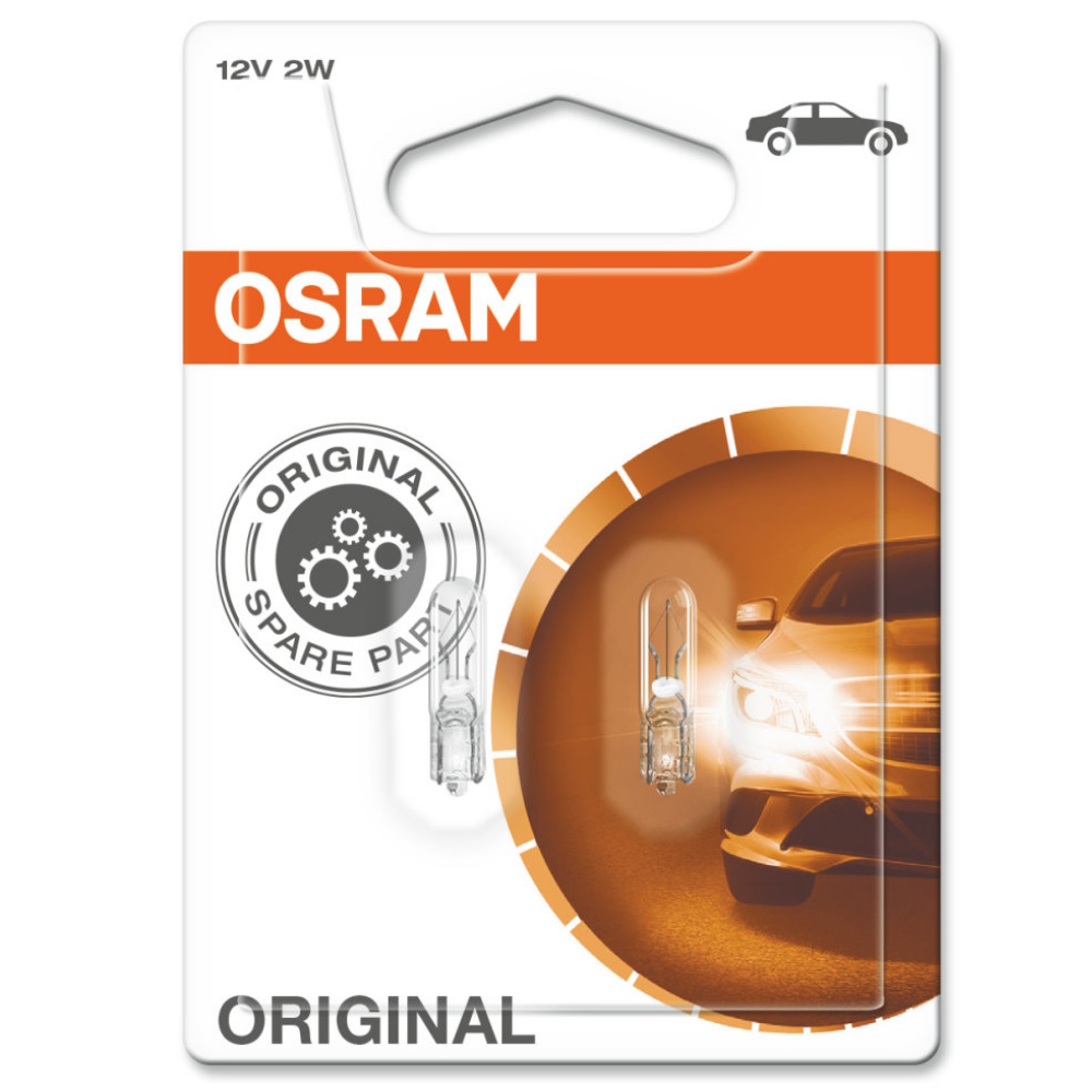 Лампа накаливания автомобильная Osram W2x46d Original Line Blister 2шт 216₽