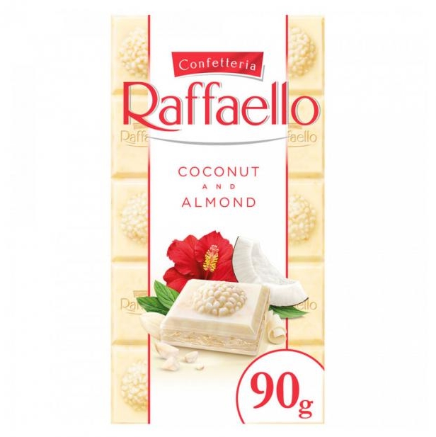 фото Шоколад raffaello белый с кокосом 90 г