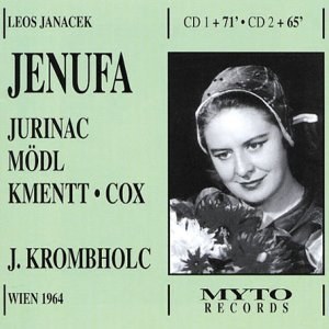 Janacek, Jenufa. (Performed in German by Jurinac, Hongen, Kmentt, Cox, Modl
