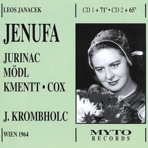

Janacek, Jenufa. (Performed in German by Jurinac, Hongen, Kmentt, Cox, Modl, 2 CD