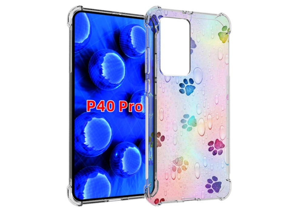 

Чехол MyPads лапки для Huawei P40 Pro противоударный, Прозрачный, Tocco