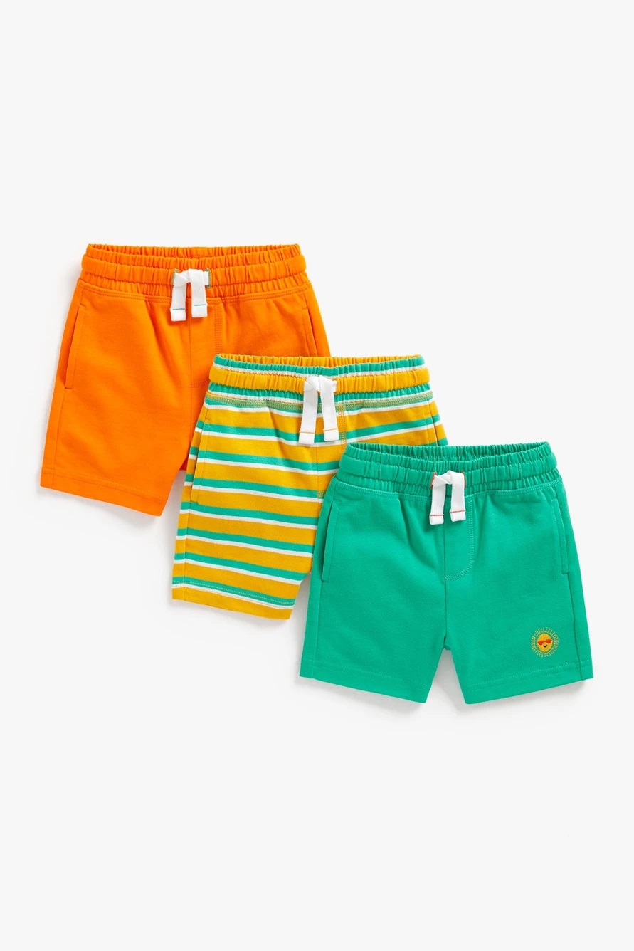 

Шорты детские 3 шт Mothercare MC-BC465, оранжевый, желтый, зеленый, 110, MC-BC465