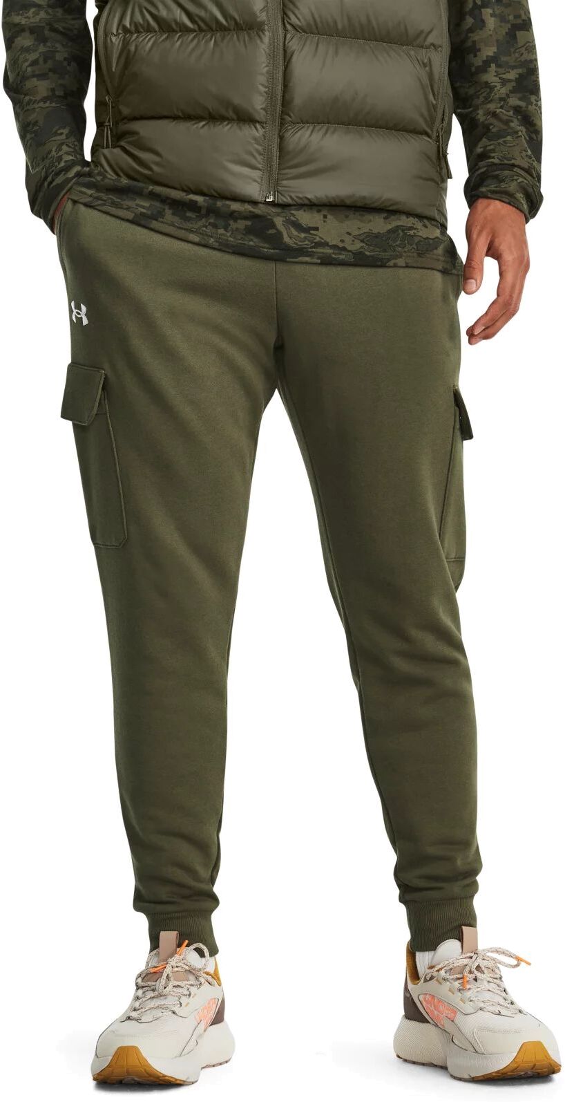

Спортивные брюки мужские UNDER ARMOUR Rival зеленые XLT, Зеленый, Rival