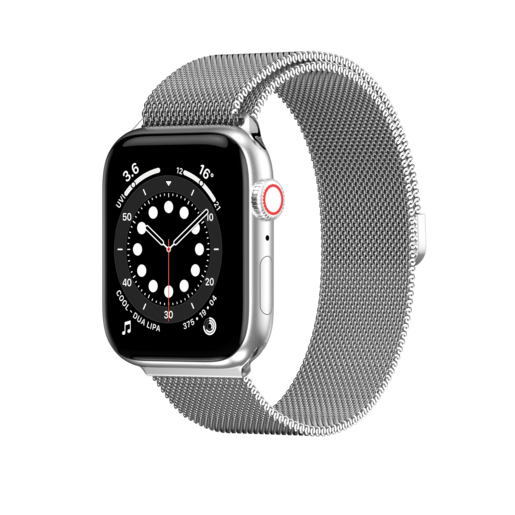 фото Ремешок switcheasy mesh для apple watch 42/44mm цвет: серебряный.