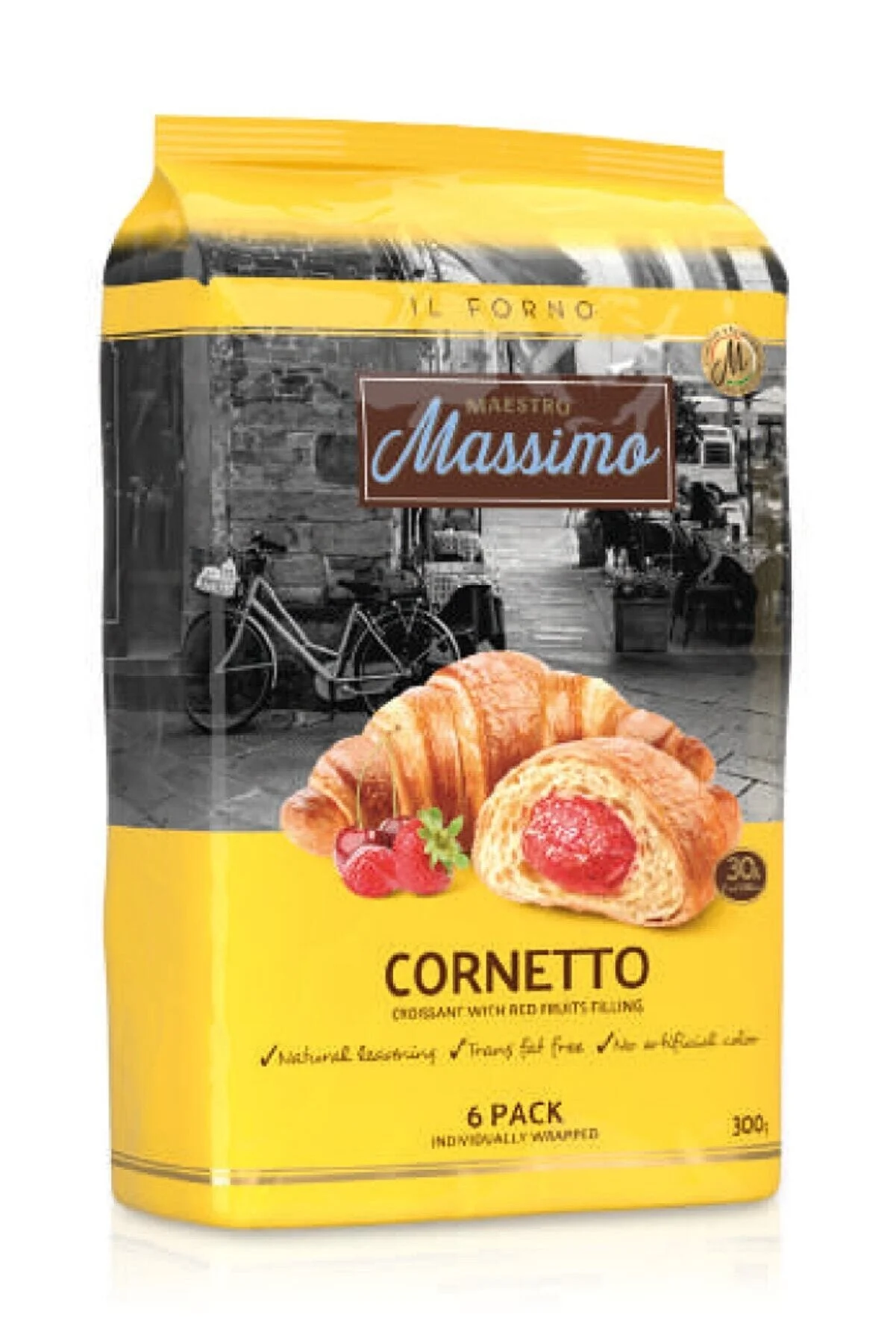 Круассан Maestro Massimo Cornetto с красными фруктами, 300 г