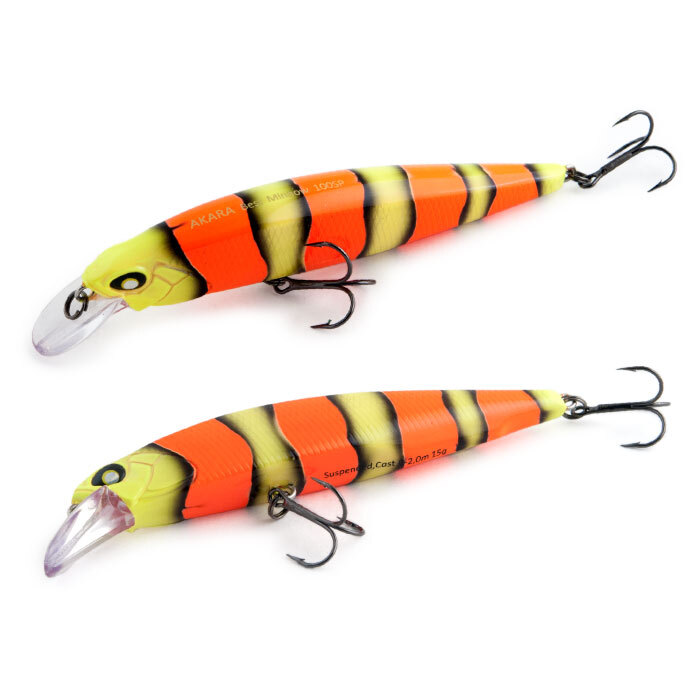 

Воблер Akara Best Minnow 100SP 15 гр 9/17 oz 3,9 in A70, Разноцветный, Best Minnow