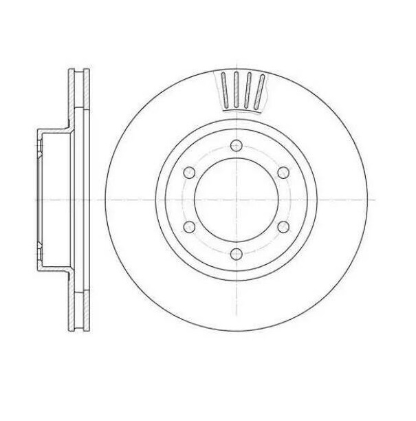 

W670610BD_диск тормозной передний! Toyota Land Cruiser 4.0/3.0D-4D 03>
