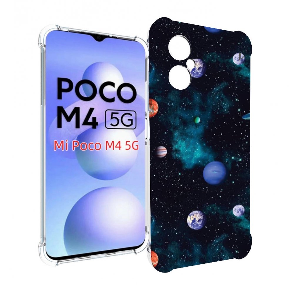 

Чехол MyPads космическое-пространство для Xiaomi Poco M4 5G, Прозрачный, Tocco