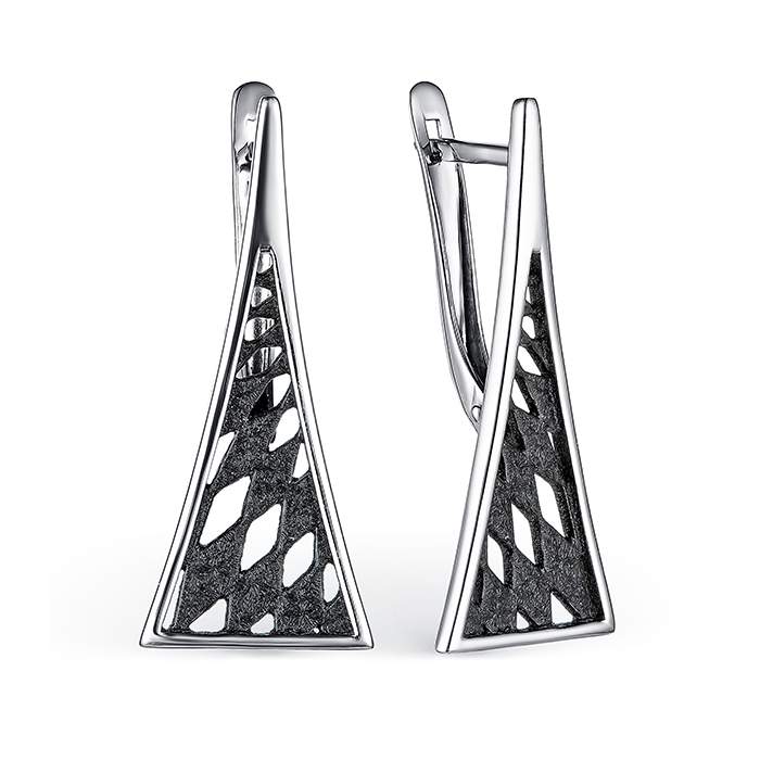 

Серьги из серебра DeFleur 52919SB, эмаль, 52919SB