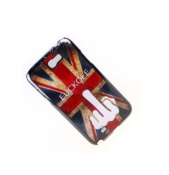 

Чехол Samsung N7100, N7105 (Galaxy Note II) пластиковый Flags №6, Красный