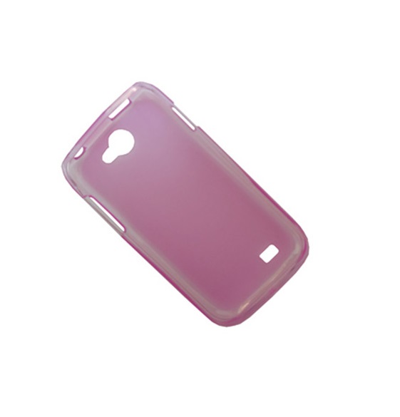 Чехол Samsung i8150 (Galaxy W) силиконовый матовый <розовый>