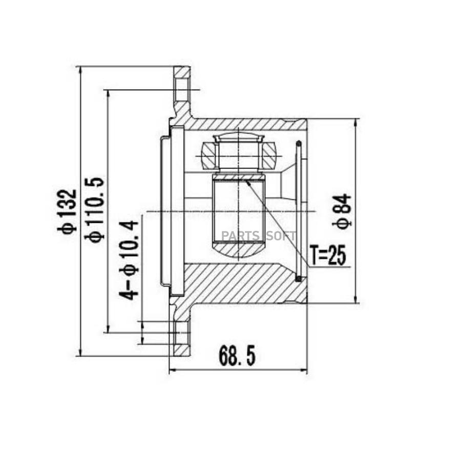 

ШРУС внутренний Zikmar z87717r