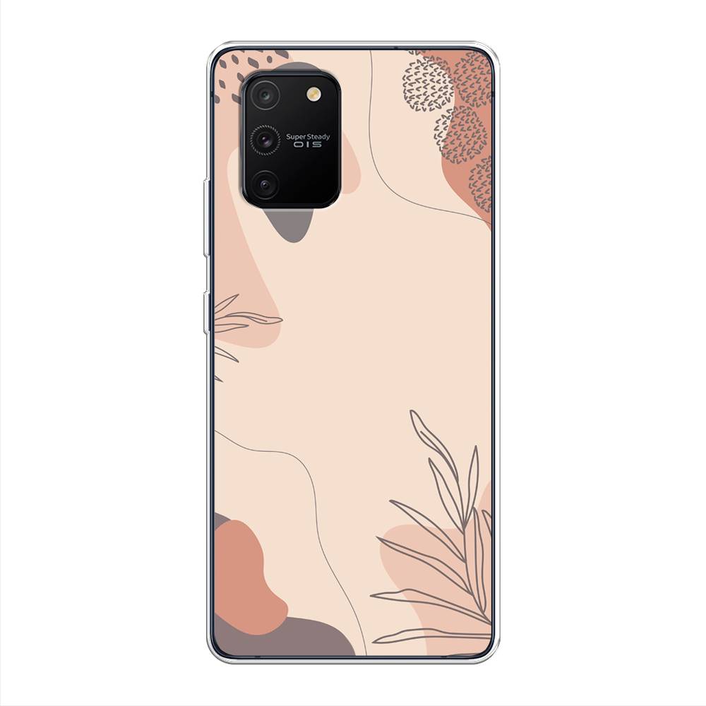 

Чехол на Samsung Galaxy A91 "Нюдовые тона", Коричневый;серый, 29950-4