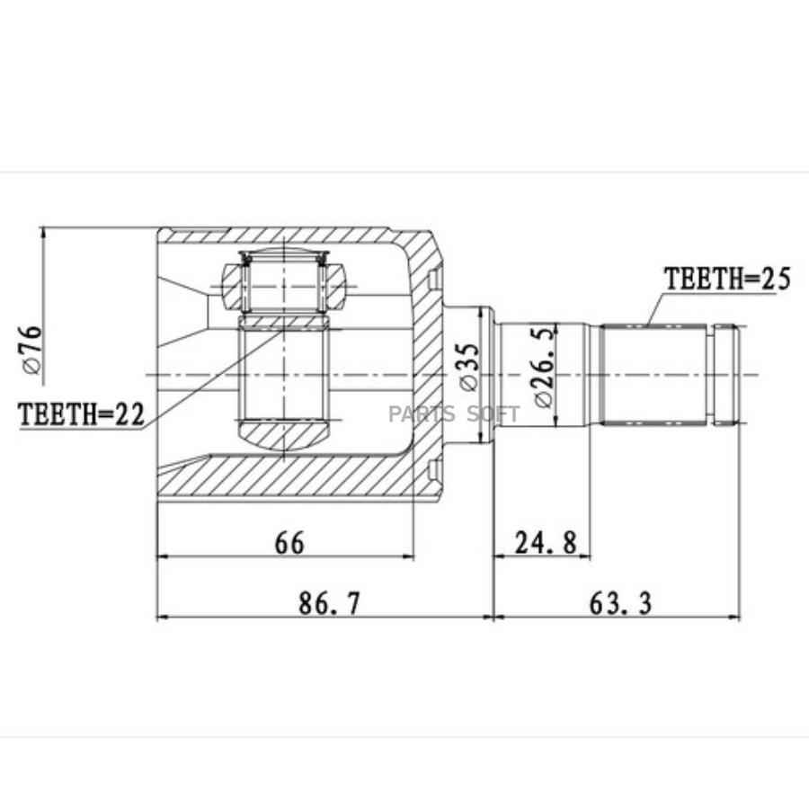 

ШРУС внутренний Zikmar z87791r