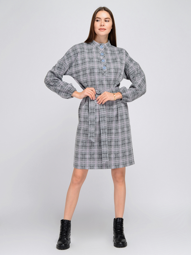 

Платье женское Viserdi 10303 серое 56 RU, Серый, 10303