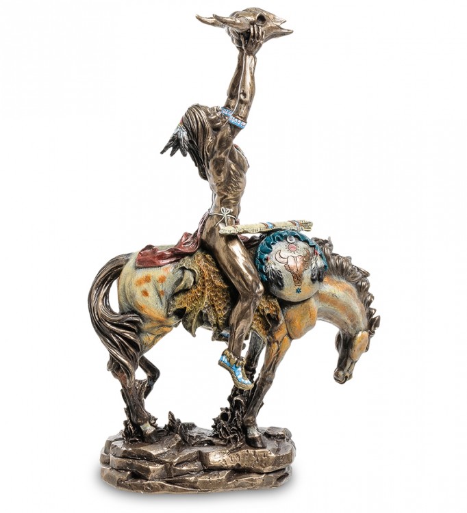 

Статуэтка Veronese "Индеец с трофеем" (bronze) WS-493, Разноцветный, WS-493