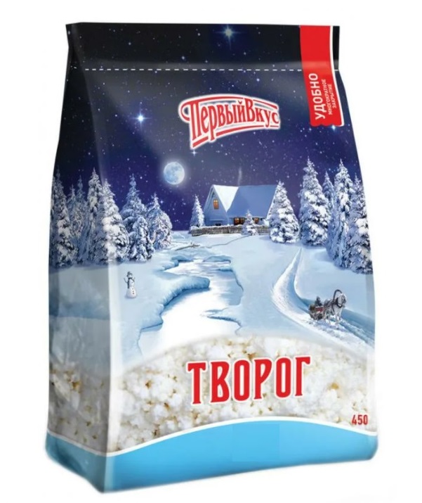 Творог Первый вкус 5% 350 г БЗМЖ