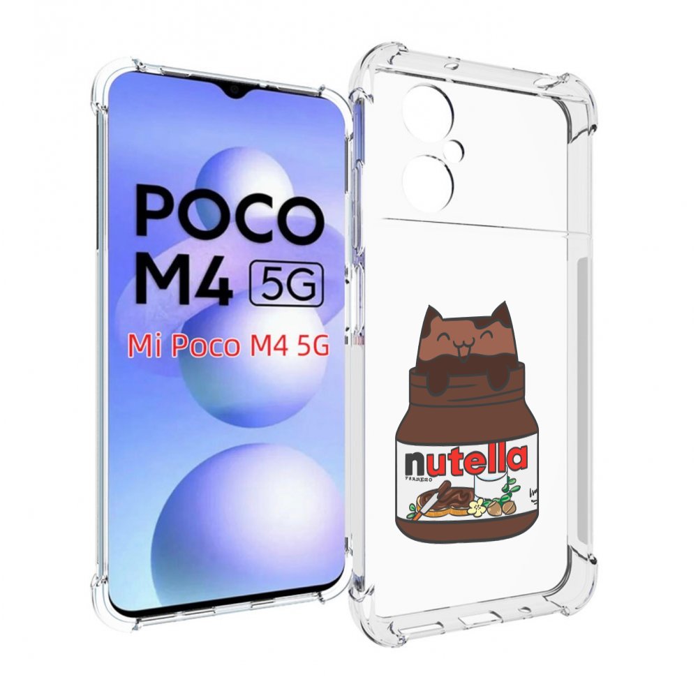 

Чехол MyPads кошечка-в-нутелле для Xiaomi Poco M4 5G, Прозрачный, Tocco