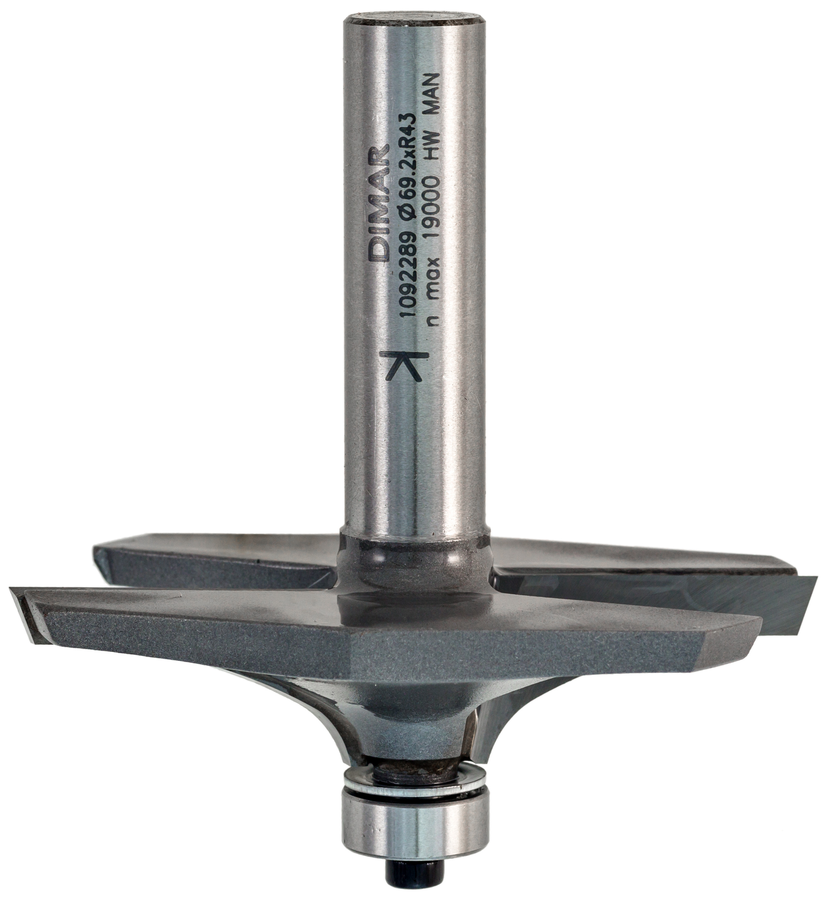 

Фреза Dimar (Димар) 1092289 перила радиус D69,2x16 L76 подшипник, хвостовик 12