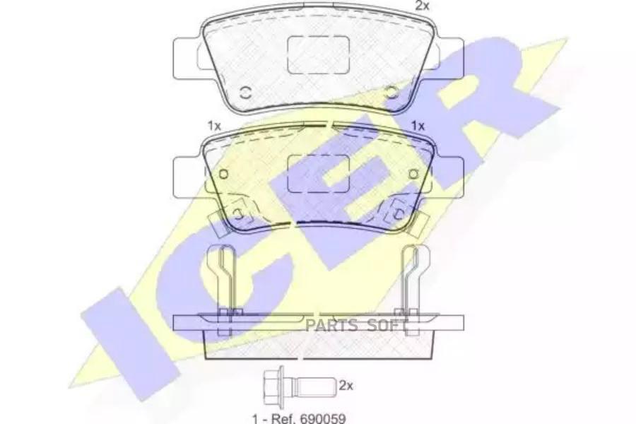 

Колодки дисковые задние honda cr-v 2.0/2.2d/2.4 06> 181888