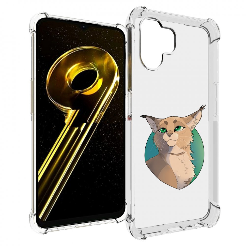 

Чехол бампер MyPads рысь-нарисованная для Realme 10 5G противоуд..., Прозрачный, Tocco