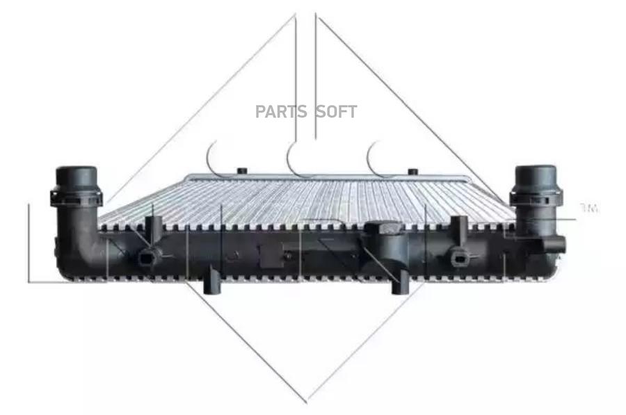 

Nrf 509529_радиатор системы охлаждения audi a3, vw bora/golf iv 1.4-2.0 97>