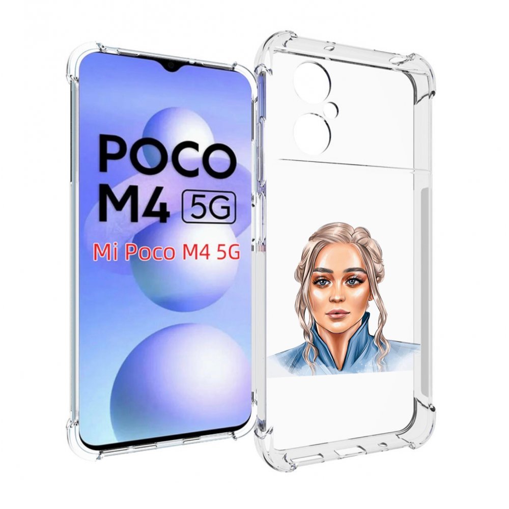 

Чехол MyPads красивая-нарисованная-девушка-блондинка женский для Xiaomi Poco M4 5G, Прозрачный, Tocco