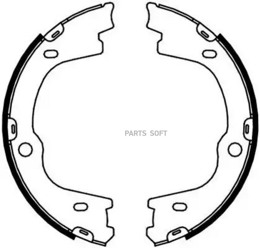 

Fsb4087_колодки барабанные задние hyundai accent h-1/ix55 3.0/3.8/2.5crdi 08>
