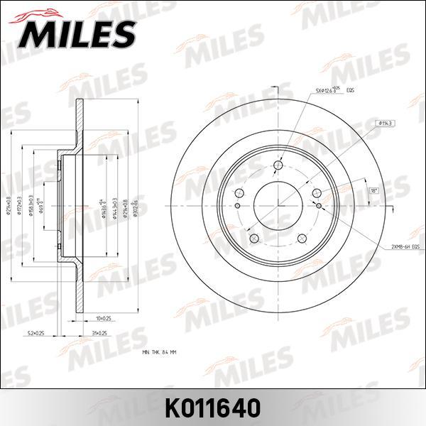 

Тормозной диск Miles K011640