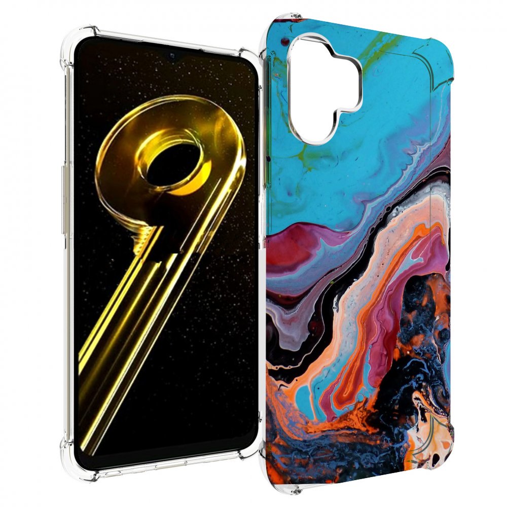 

Чехол бампер MyPads смешанные краски для Realme 10 5G противоуда..., Прозрачный, Tocco