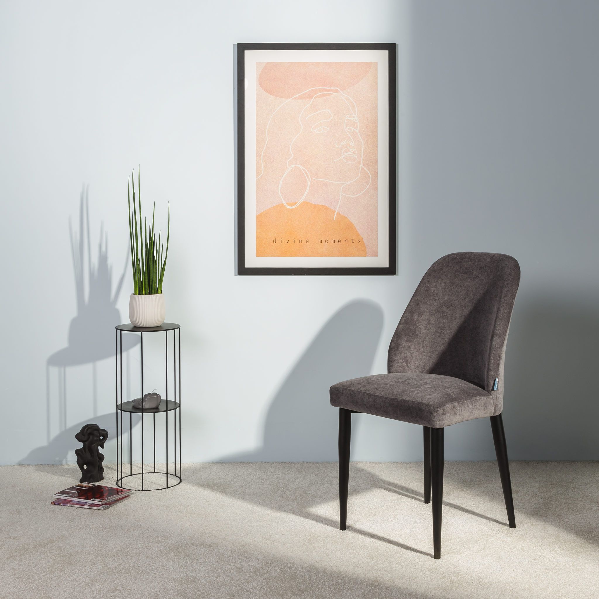 Стул Helvant Aliens Грей Тёмный Орех