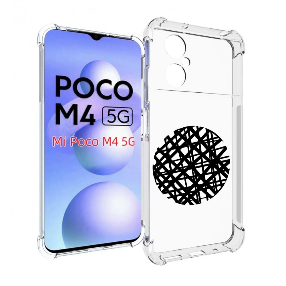 

Чехол MyPads круглая-абстракция для Xiaomi Poco M4 5G, Прозрачный, Tocco