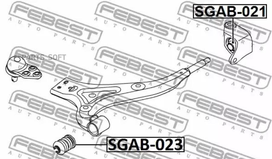 

Sgab-023_сайлентблок рычага ssangyong korando 02-13