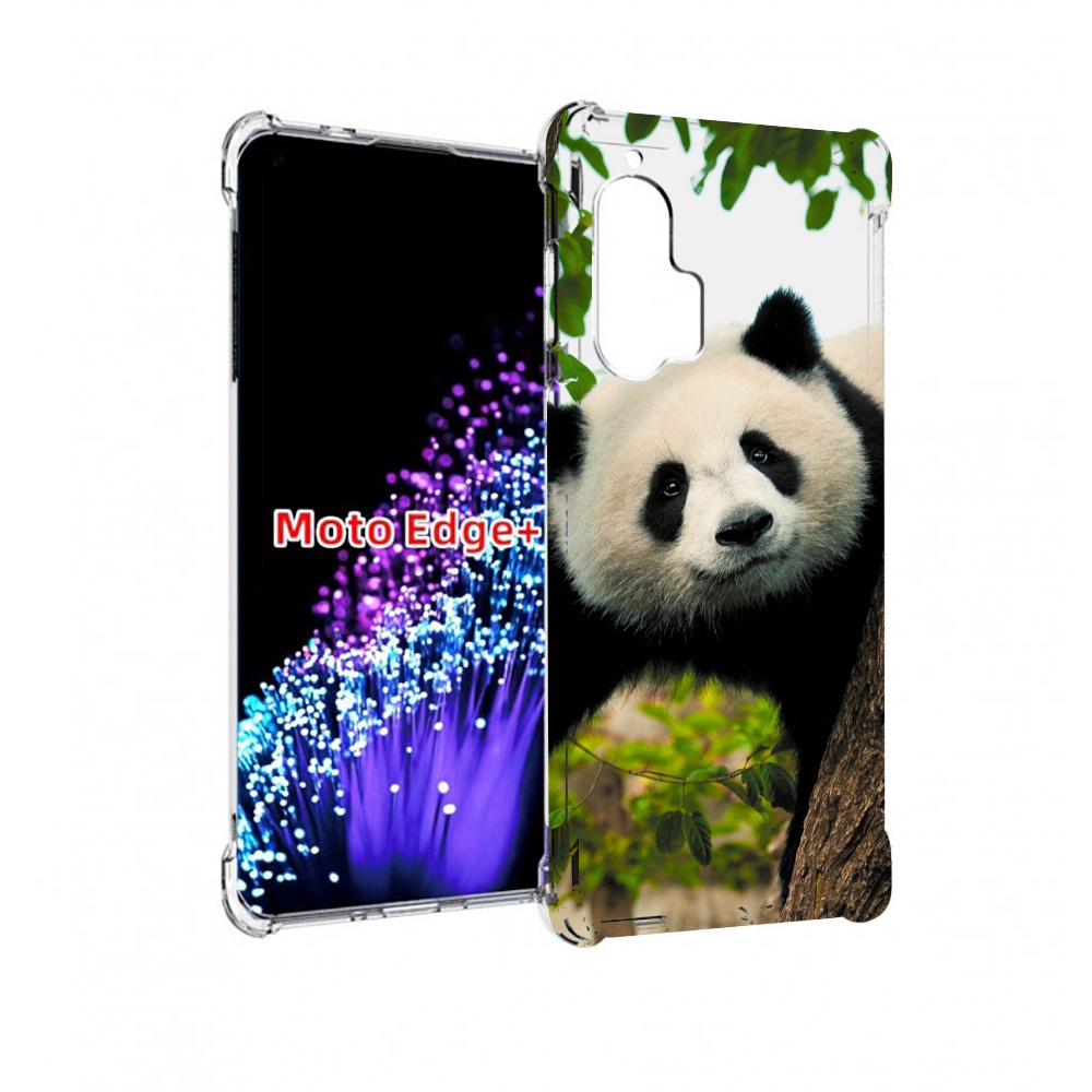 

Чехол MyPads Панда-на-дереве для Motorola Edge+ Plus, Прозрачный, Tocco